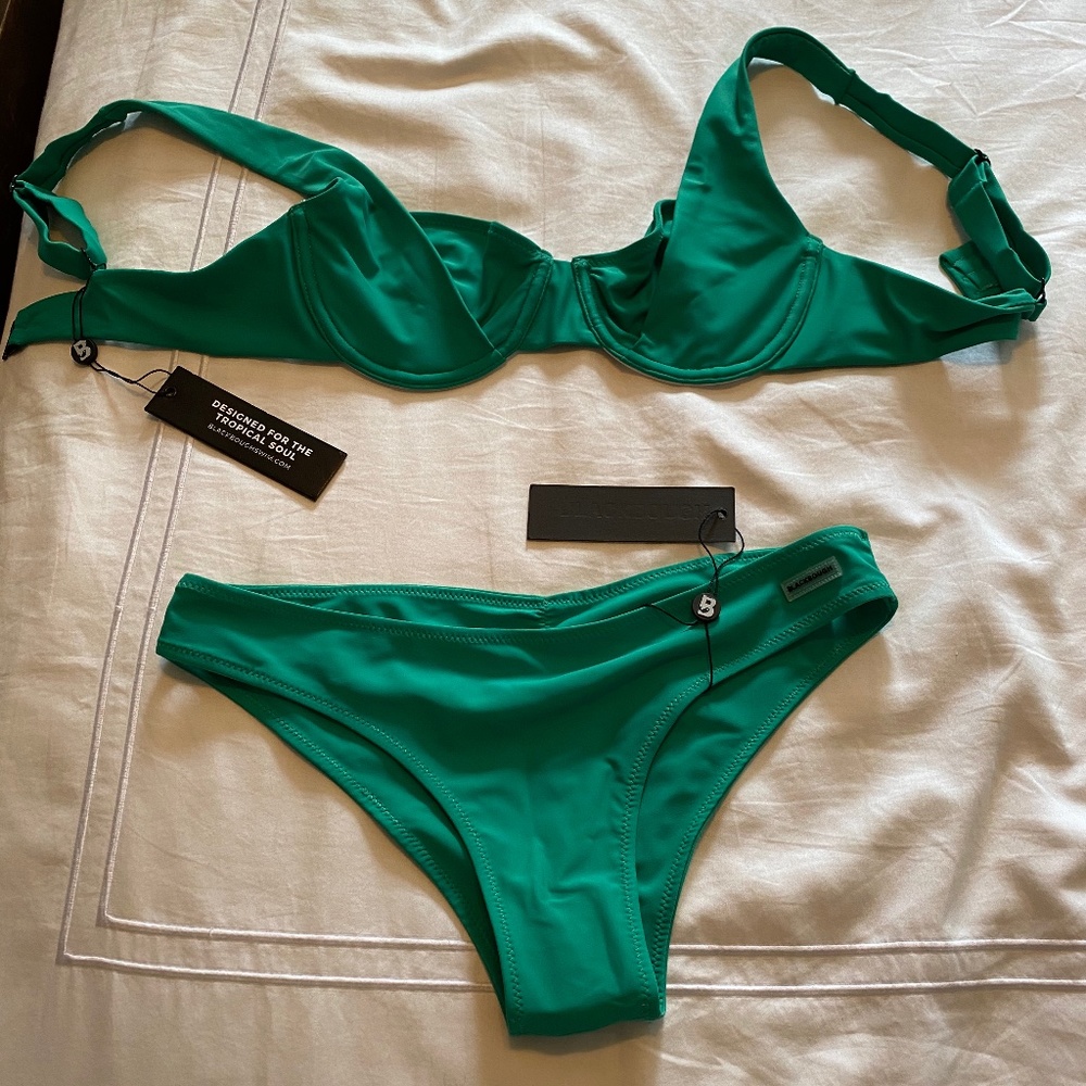 NWT Blackbough Emerald Bikini Top AND Bottom